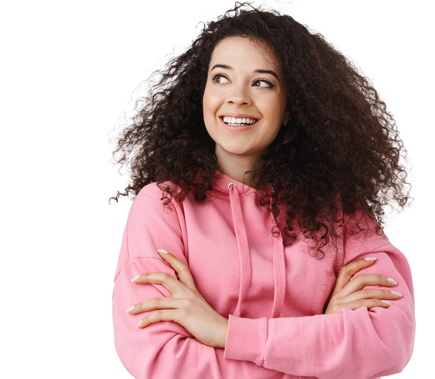Mujer emprendedora sonriendo